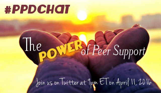#PPDChat 4.11.16: Power of Peer Support 9pm on Twitter